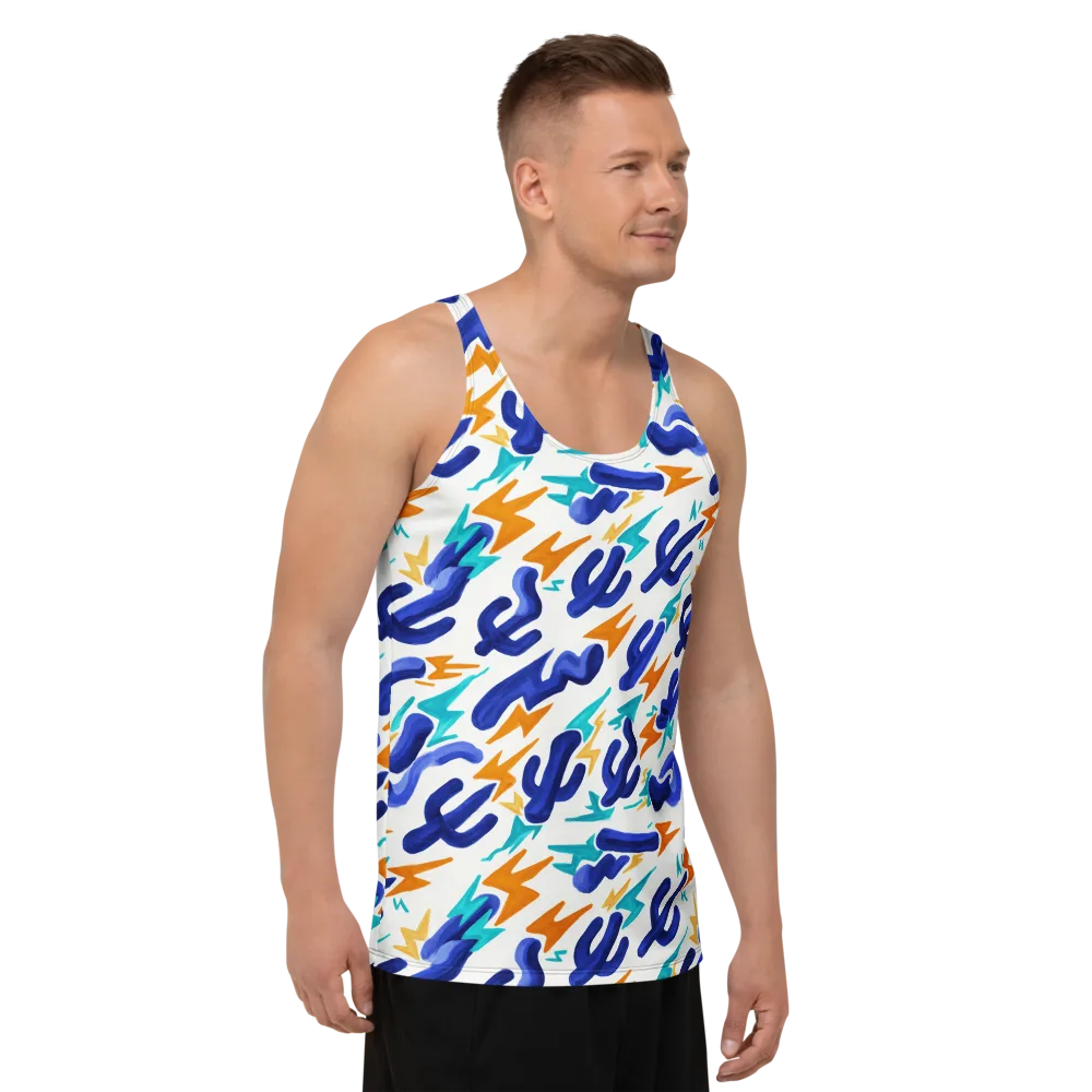 Bluebolt on Men's Tank Top — Right Front