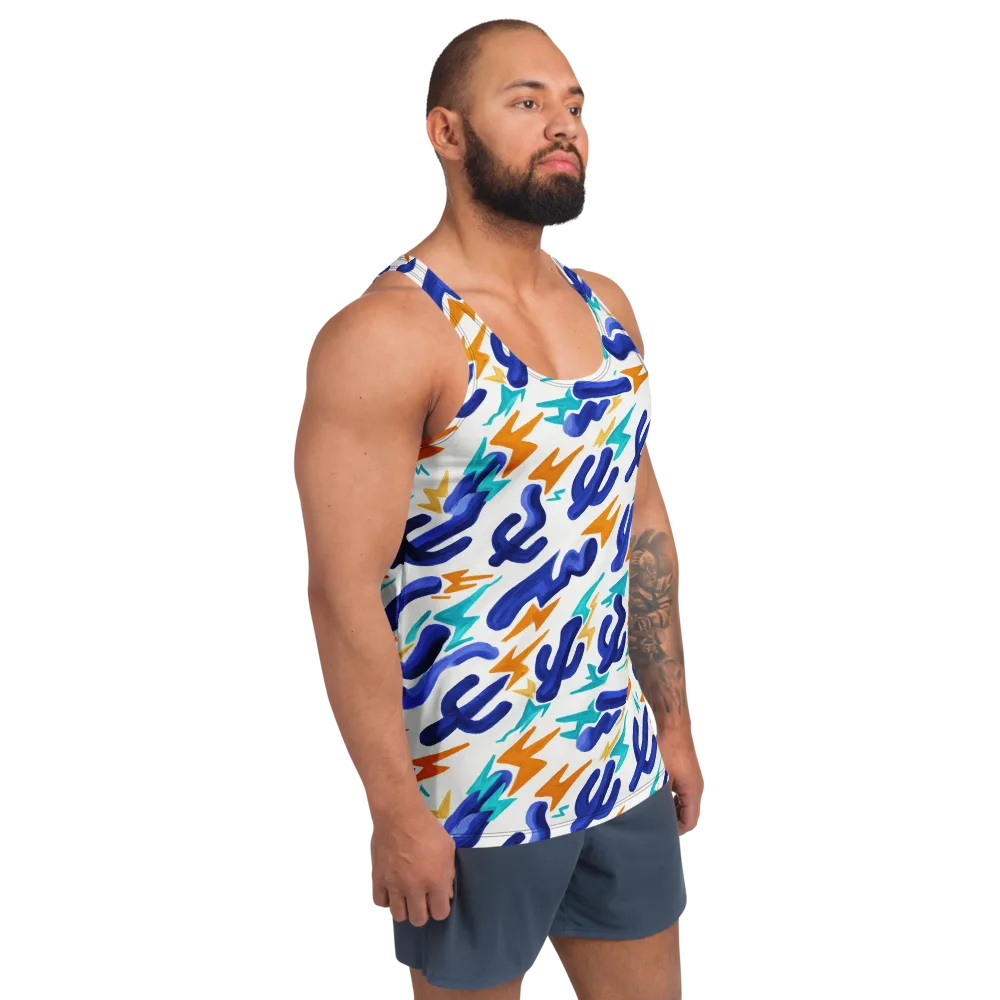 Bluebolt on Men's Tank Top — Right Front
