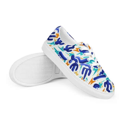 Bluebolt on a Men's Lace-Up Canvas Shoes