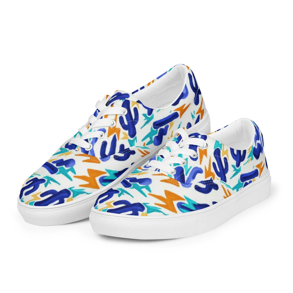 Bluebolt on Men's Lace-Up Canvas Shoes — Left Front