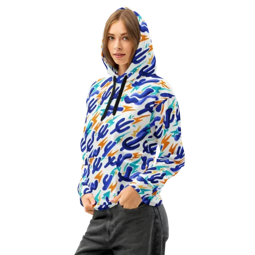 Bluebolt on a Cotton Hoodie