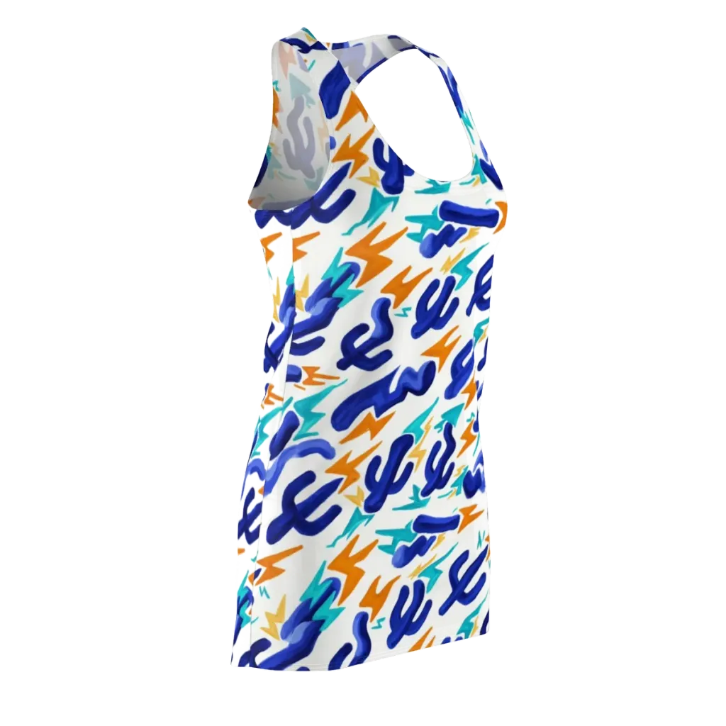 Bluebolt on Racerback Dress — Front Side