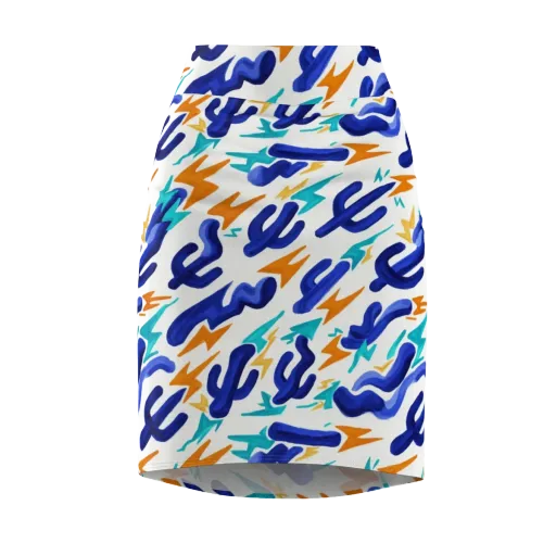 Bluebolt on a Pencil Skirt