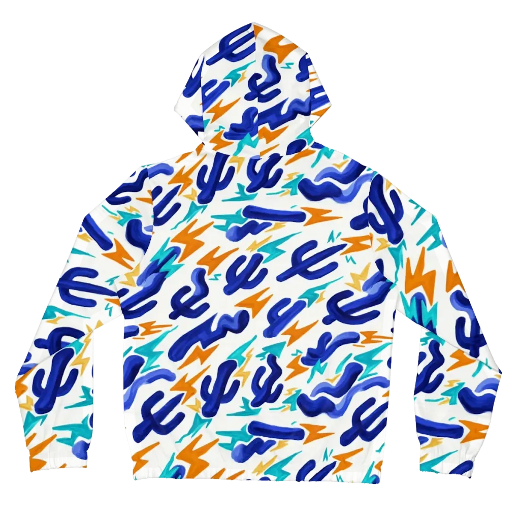 Bluebolt on Women's Full-Zip Hoodie — Back