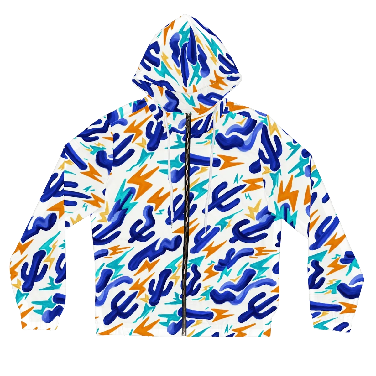 Bluebolt on Women's Full-Zip Hoodie — Front