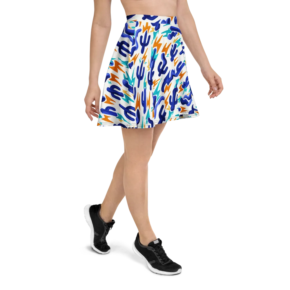 Bluebolt on Skater Skirt — Right