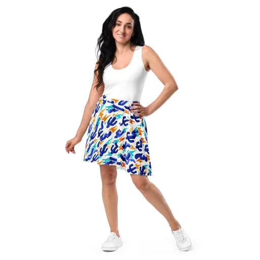 Bluebolt on a Skater Skirt