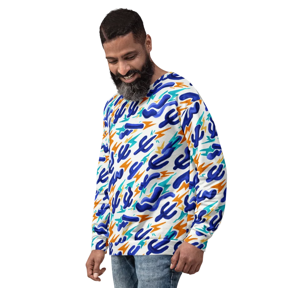 Bluebolt on Sweatshirt — Left Front