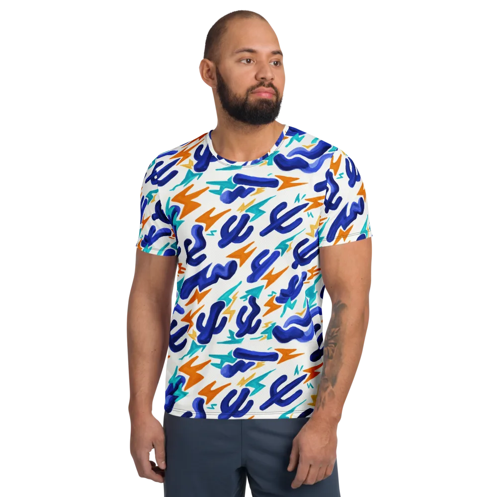 Bluebolt on Men's Athletic T-Shirt — Front