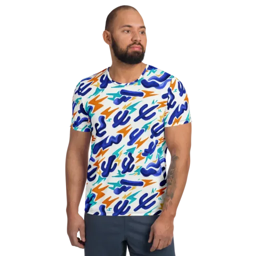 Bluebolt on a Men's Athletic T-Shirt