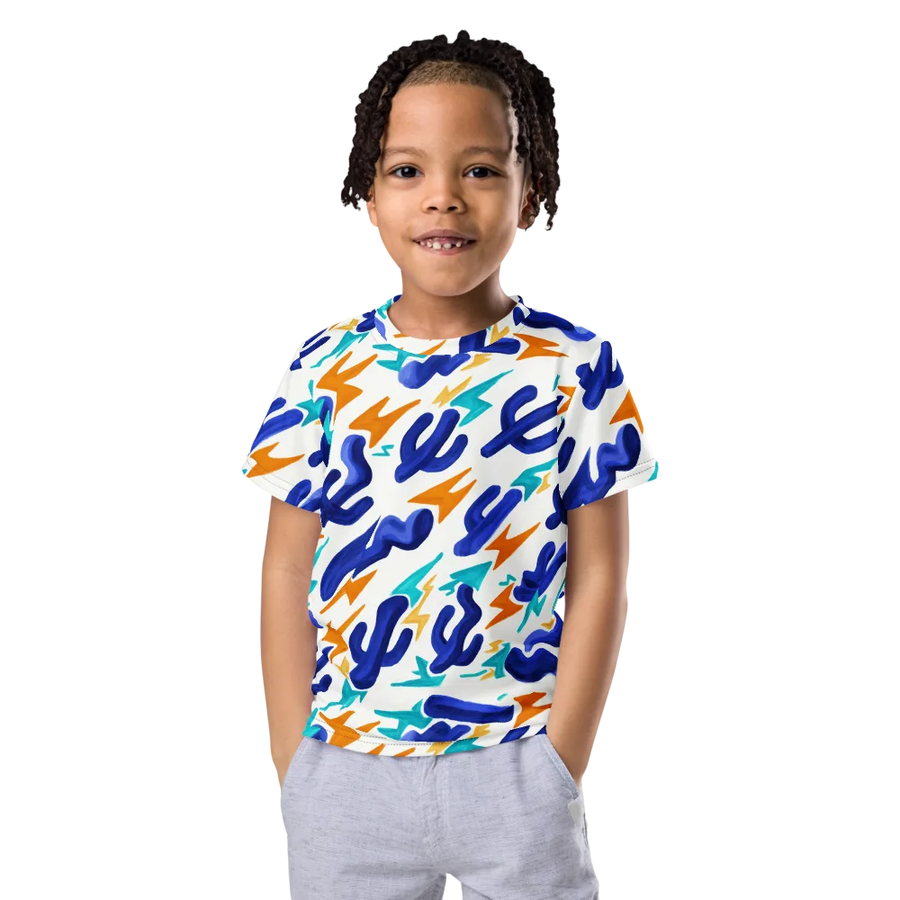 Bluebolt on Kids Crew Neck T-Shirt — Front