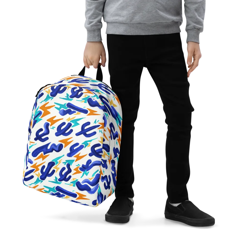 Bluebolt on Minimalist Backpack — Zoomed-in