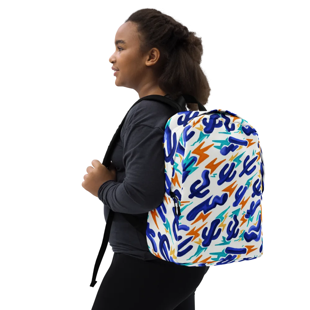 Bluebolt on Minimalist Backpack — Right Front