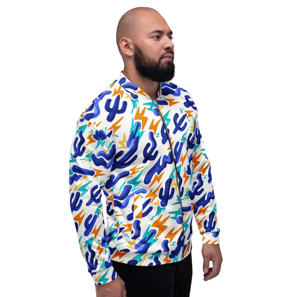 Bluebolt on Bomber Jacket — Right