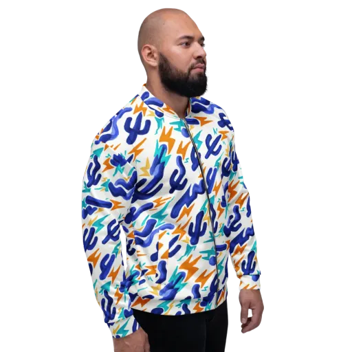 Bluebolt on a Bomber Jacket