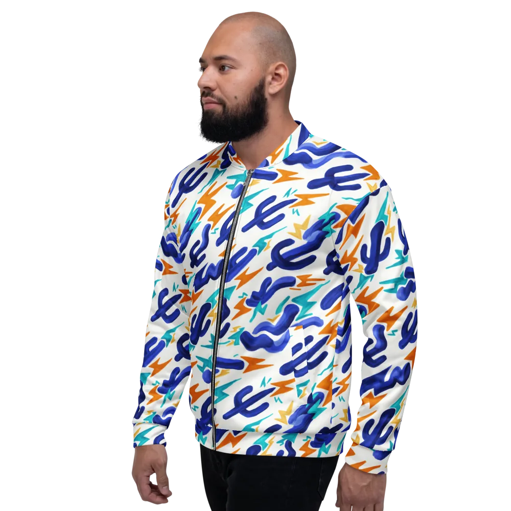 Bluebolt on Bomber Jacket — Left