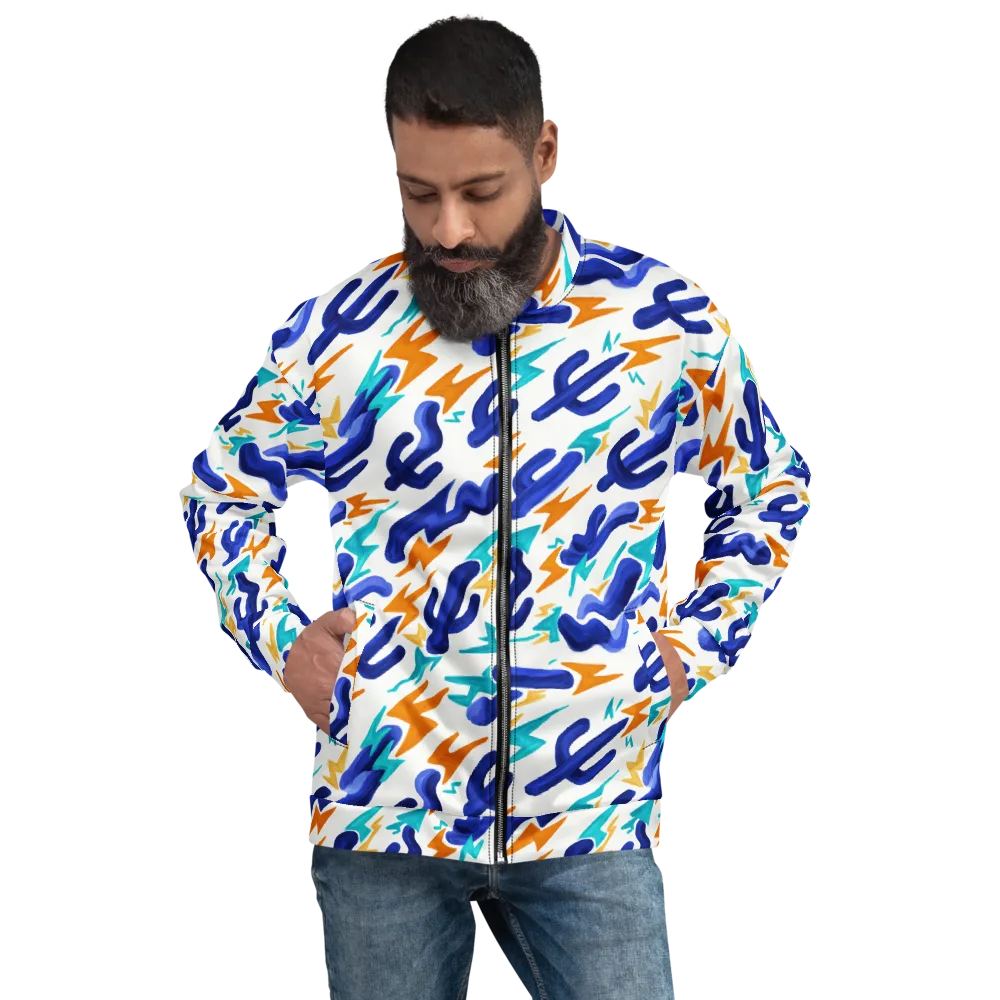 Bluebolt on Bomber Jacket — Front