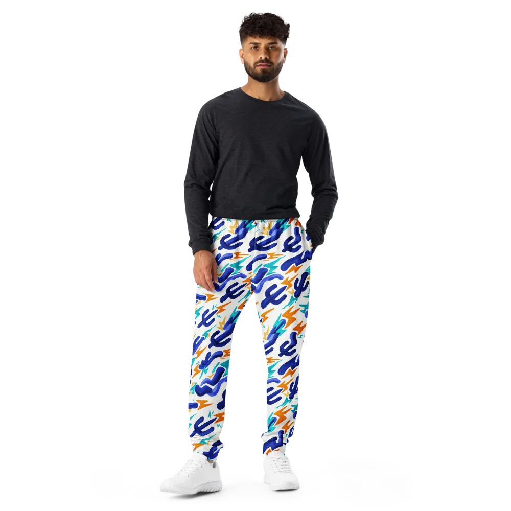 Bluebolt on Men's Joggers — Front