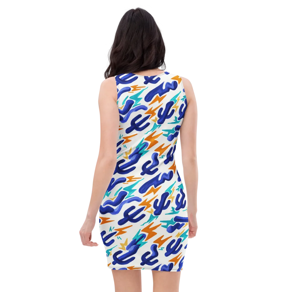 Bluebolt on Bodycon Dress — Back