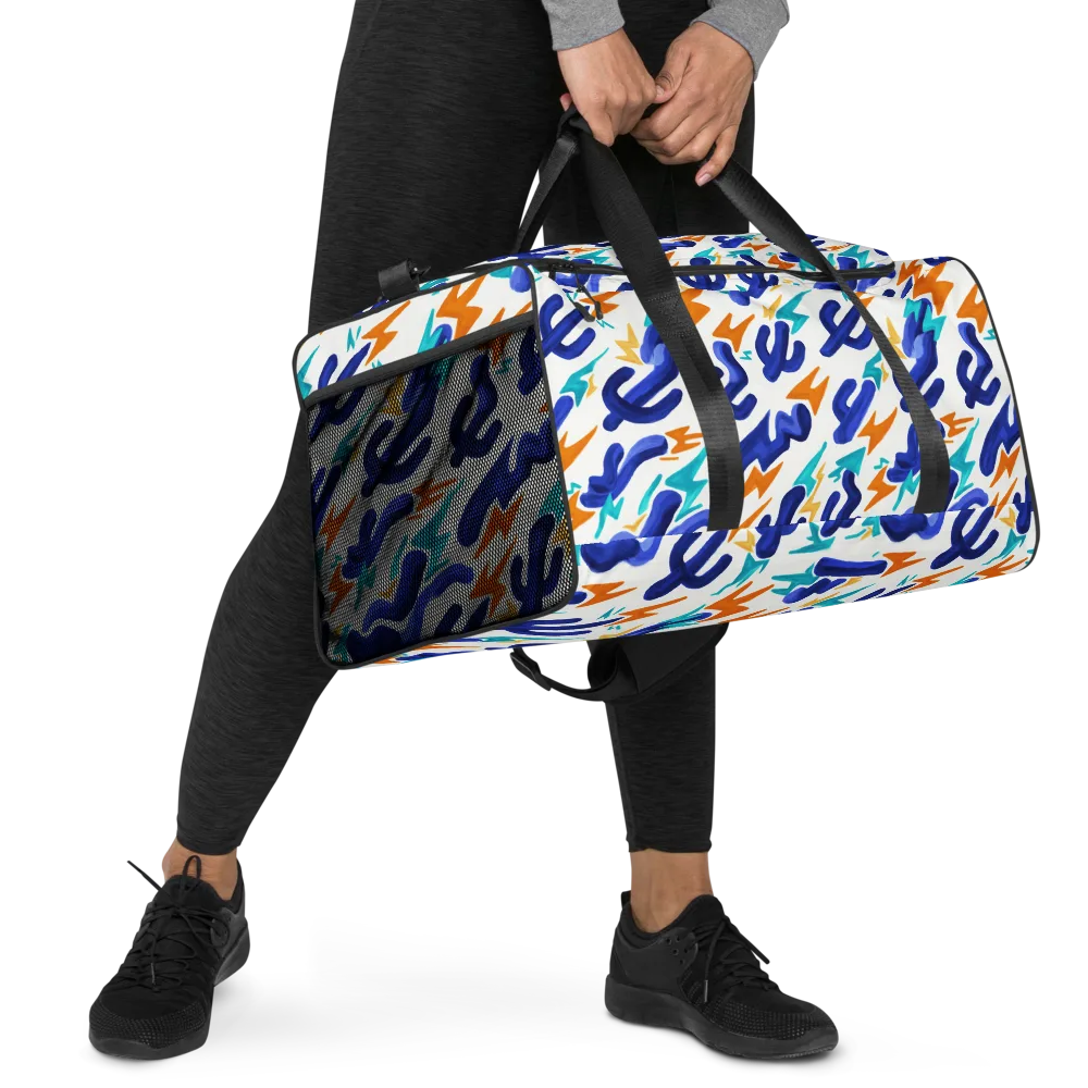 Bluebolt on Duffle Bag — Right Front