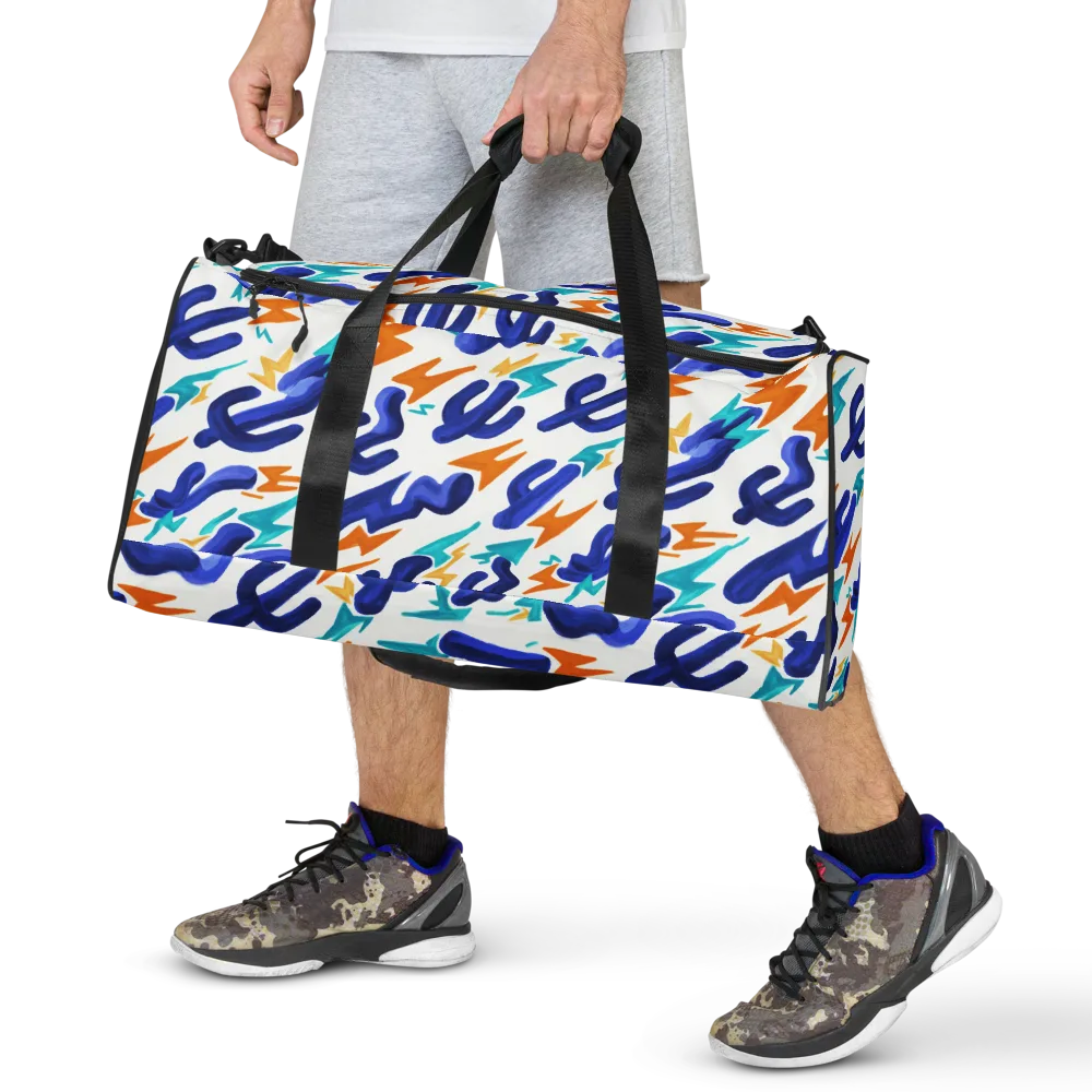 Bluebolt on Duffle Bag — Front