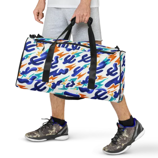 Bluebolt on a Duffle Bag