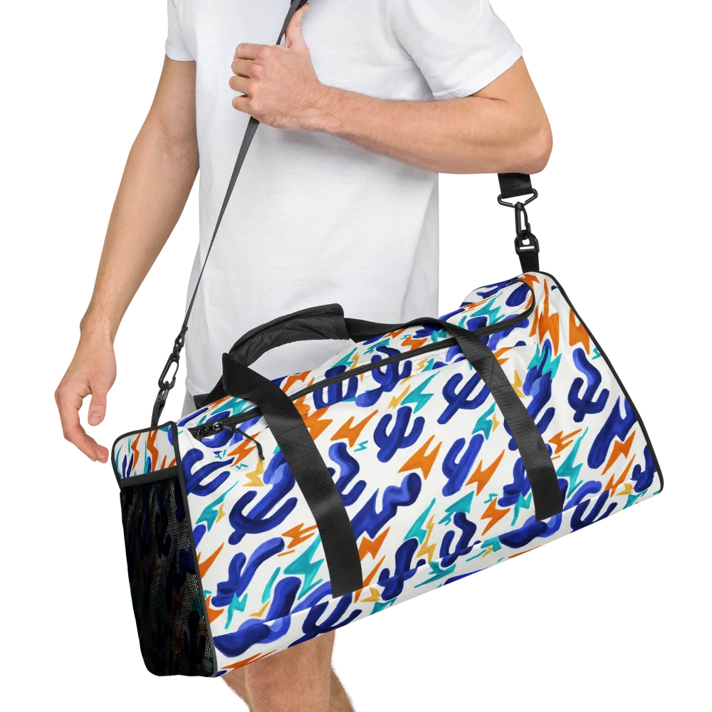 Bluebolt on Duffle Bag — Right Front