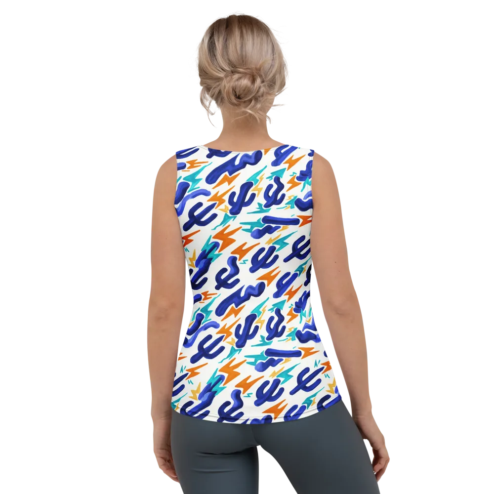 Bluebolt on Women's Tank Top — Back