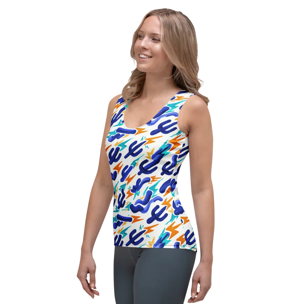 Bluebolt on Women's Tank Top — Left Front