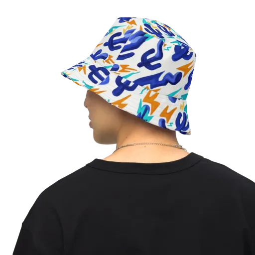 Bluebolt on a Reversible Bucket Hat