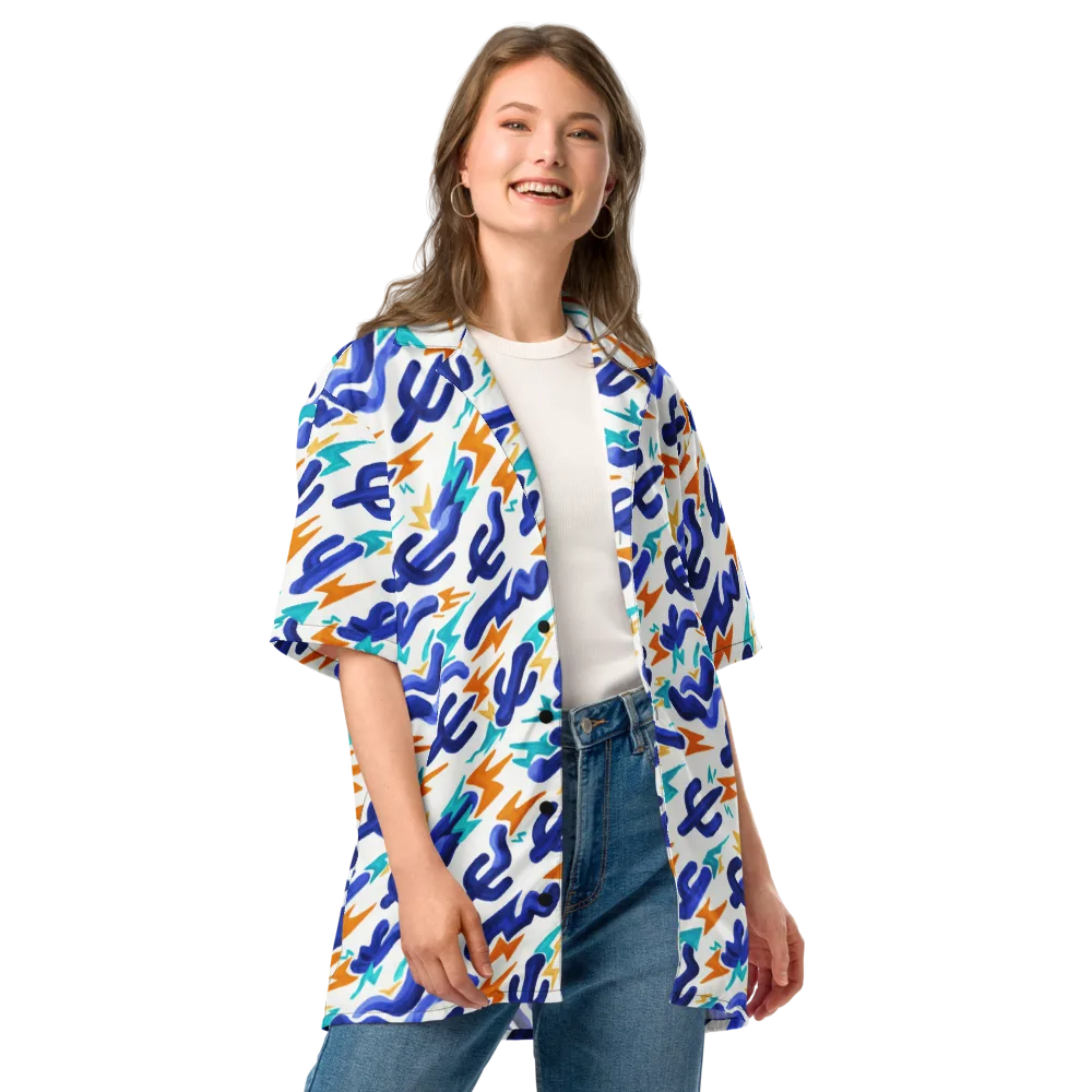 Bluebolt on Button Shirt — Front