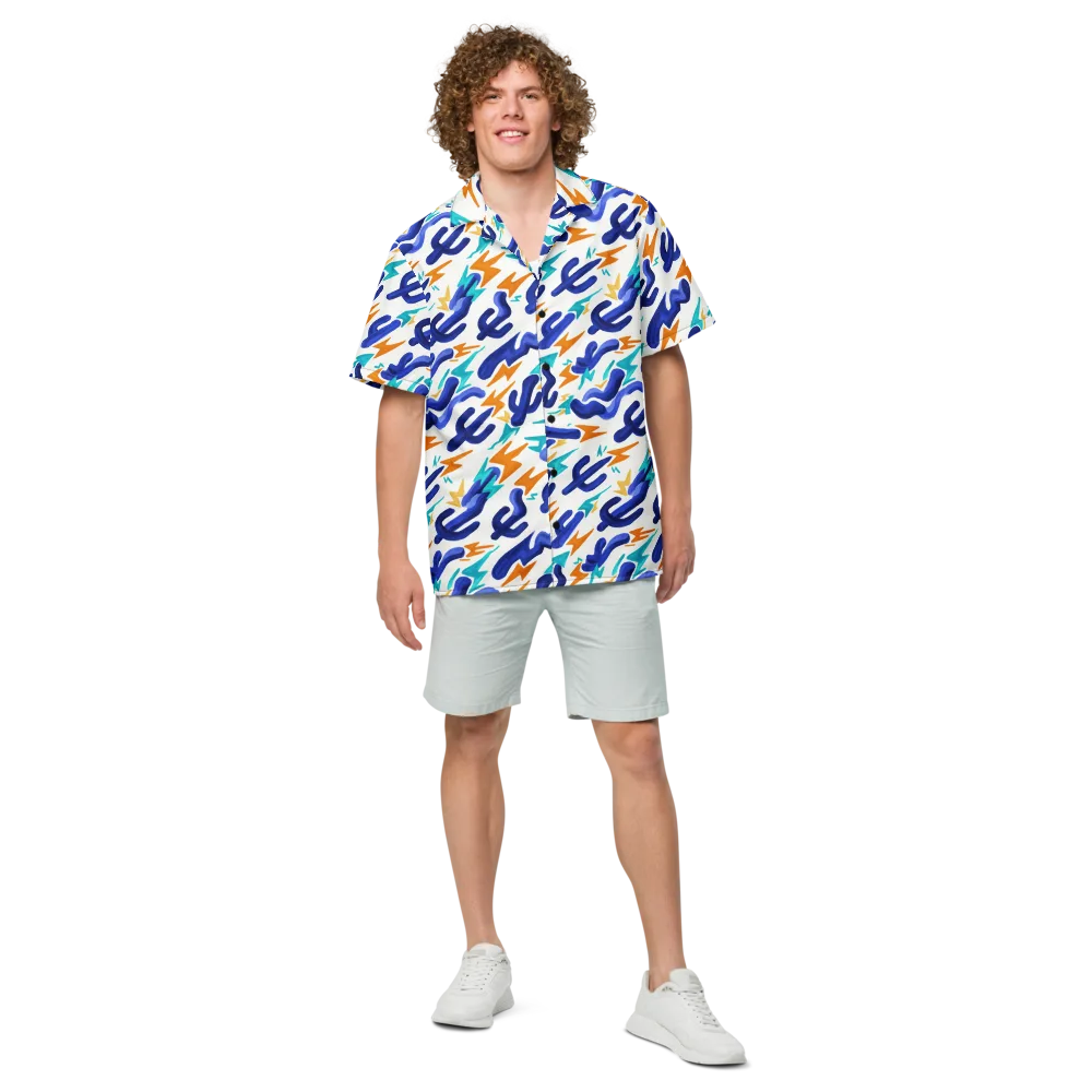 Bluebolt on Button Shirt — Front