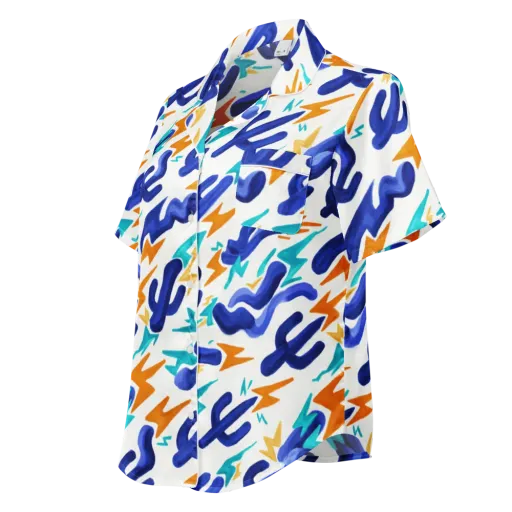 Bluebolt on a Women's Short Sleeve Pajama Top