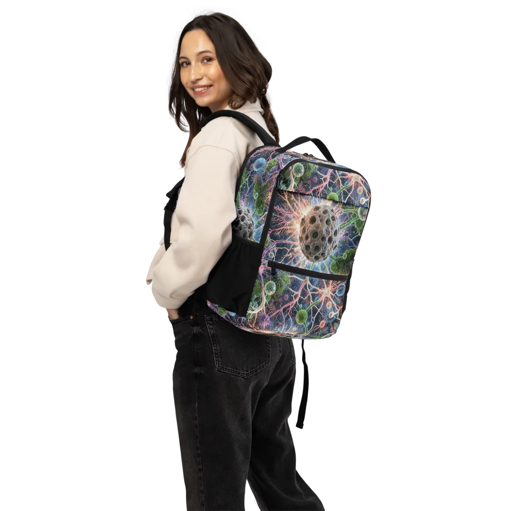Cellular Cosmos on Utility Backpack — Back