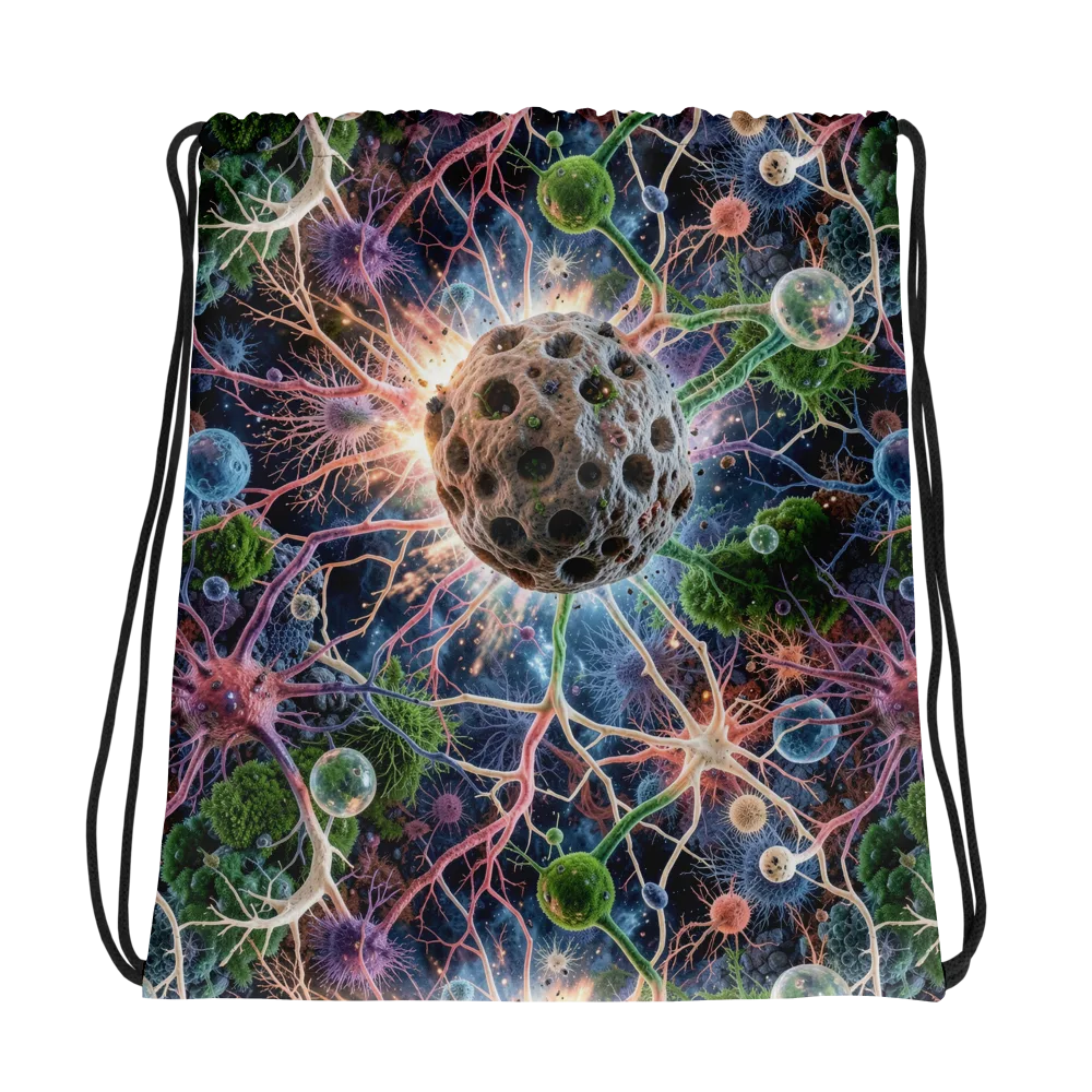 Cellular Cosmos on Drawstring Bag — Photo