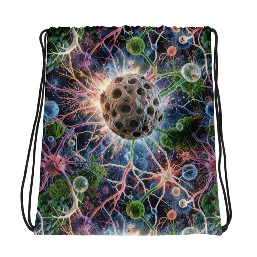 Cellular Cosmos on a Drawstring Bag