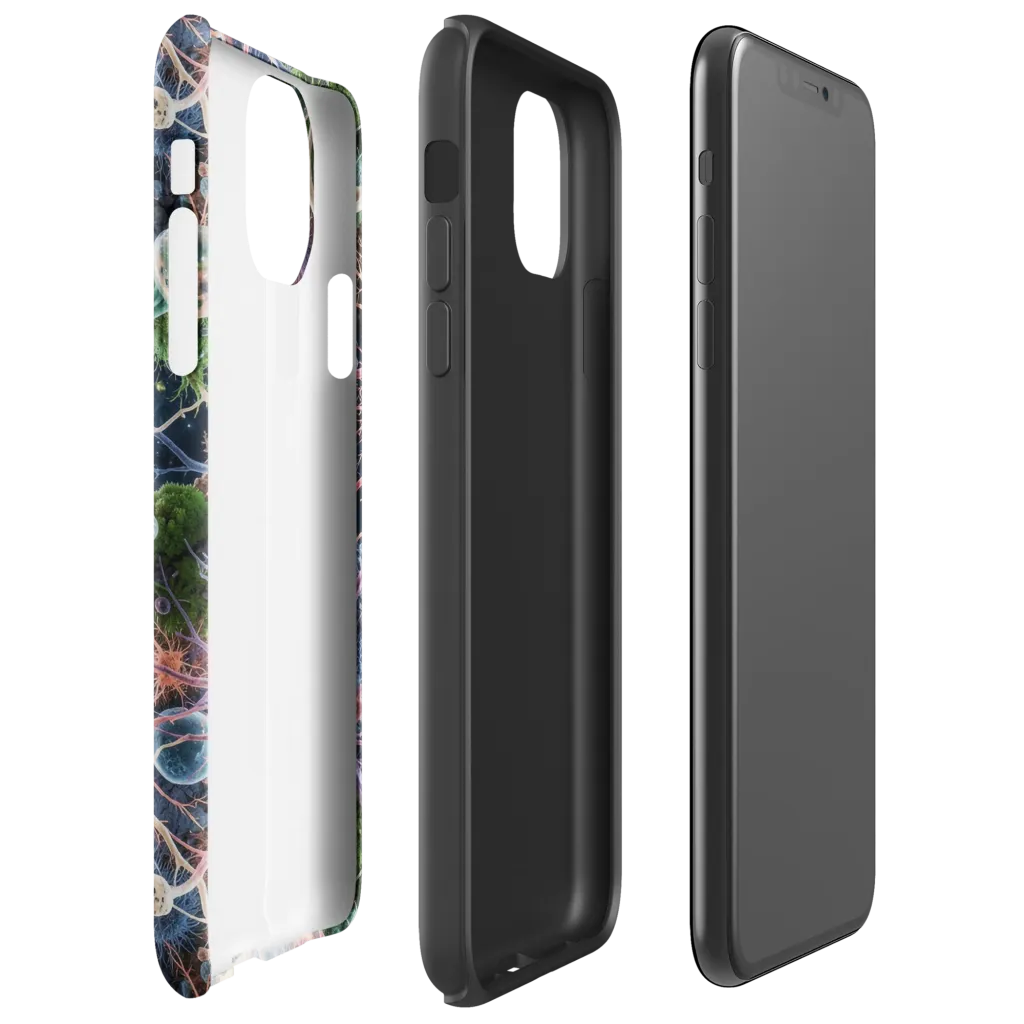 Cellular Cosmos on Tough Case for iPhone® — Right