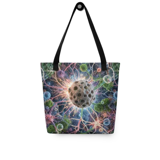 Cellular Cosmos on a Tote Bag