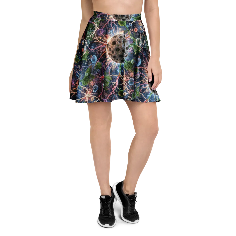 Cellular Cosmos on Skater Skirt — Front