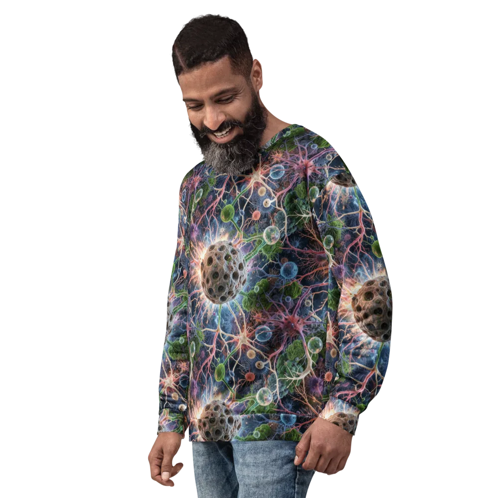 Cellular Cosmos on Sweatshirt — Left Front