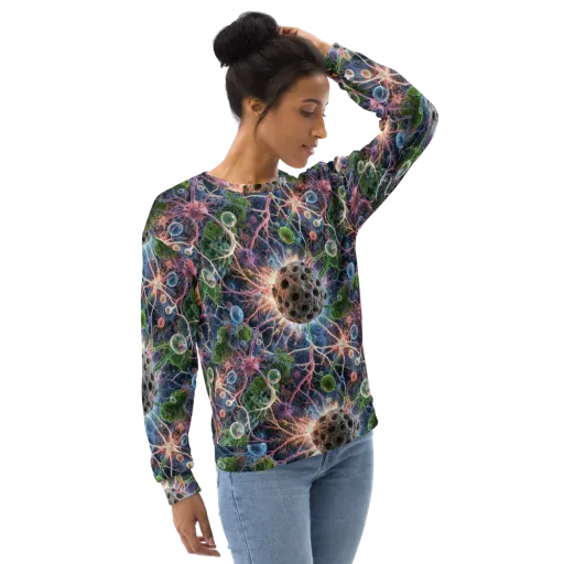 Cellular Cosmos on a Sweatshirt