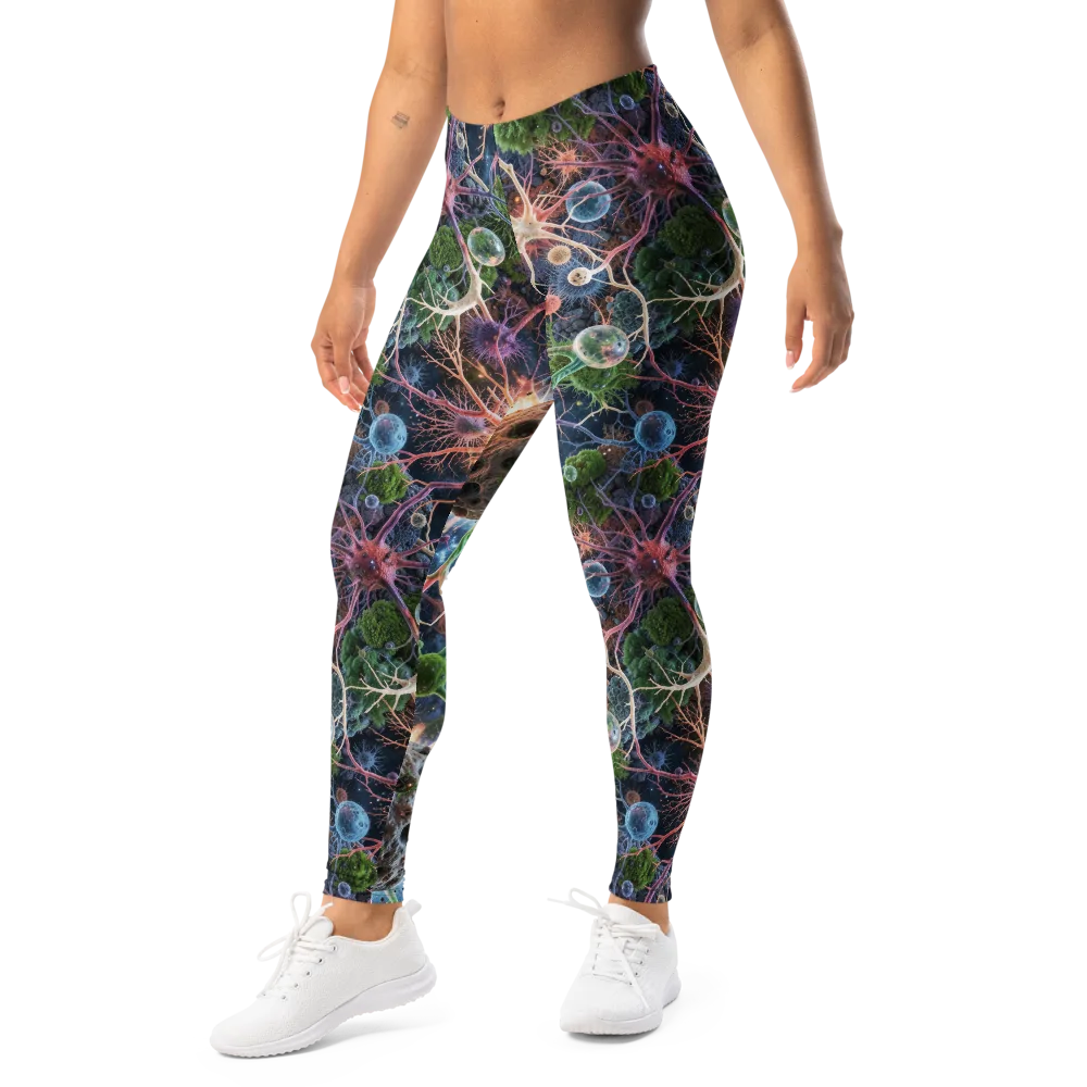 Cellular Cosmos on Leggings — Left Front