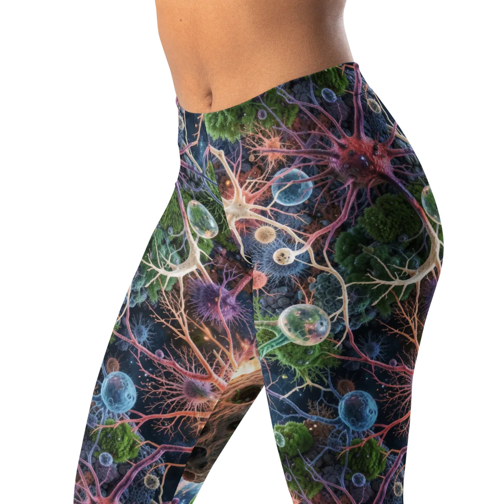 Cellular Cosmos on Leggings — Left Front