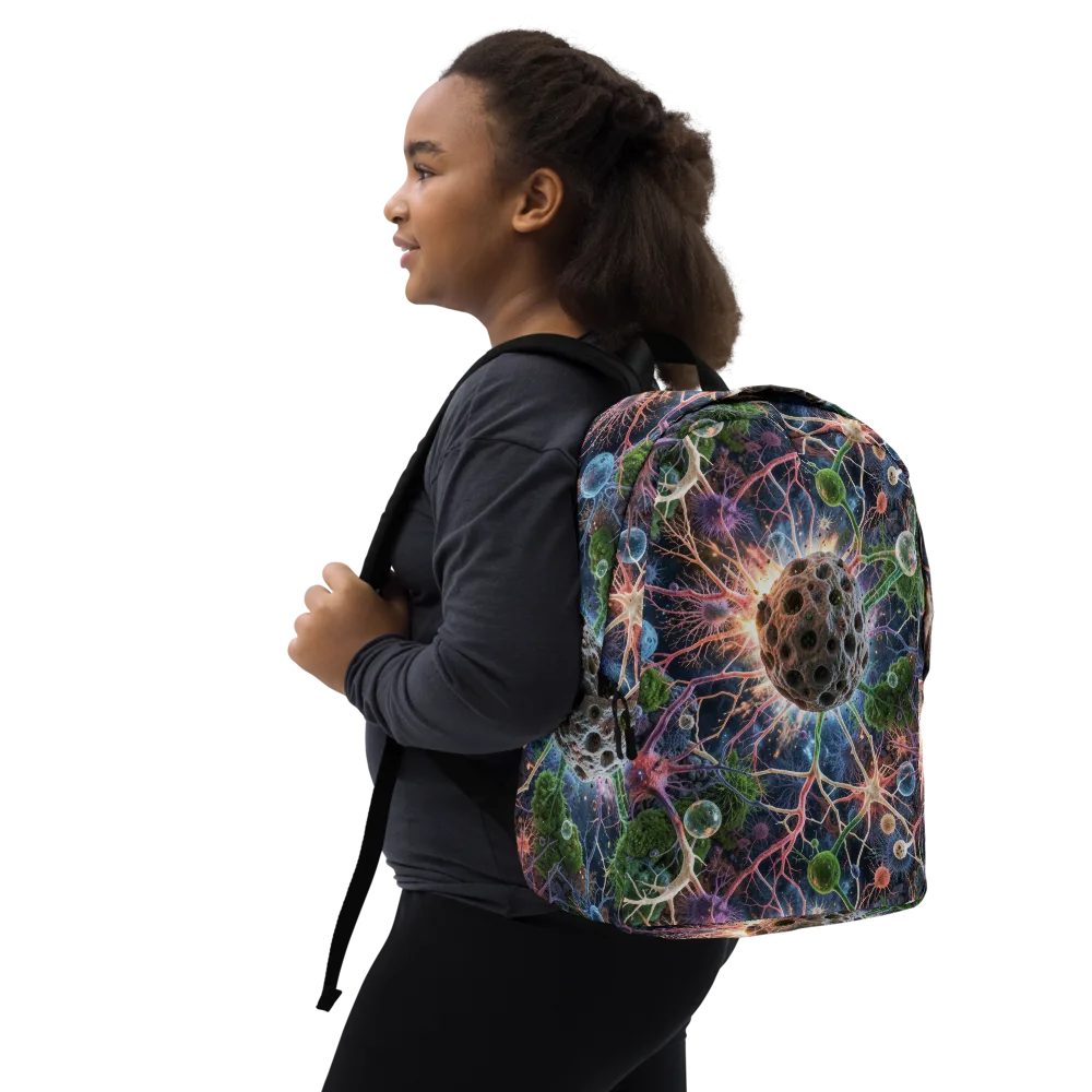 Cellular Cosmos on Minimalist Backpack — Right Front
