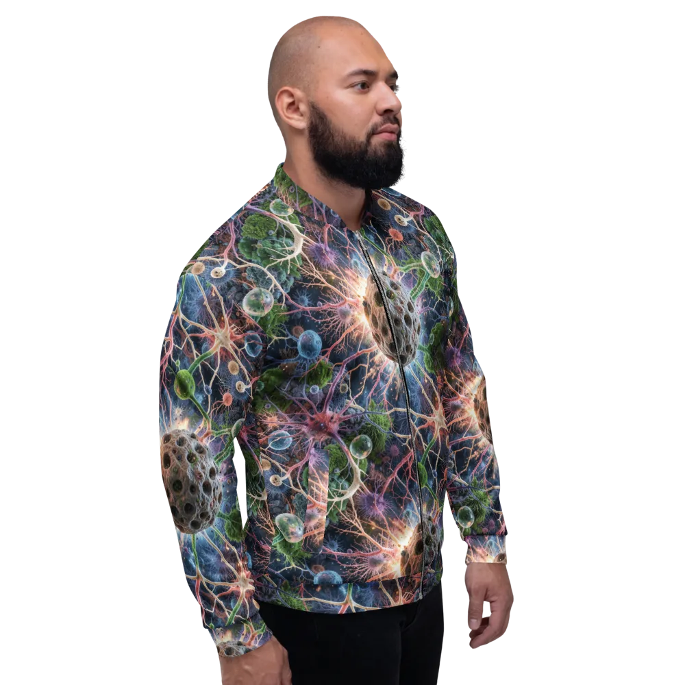 Cellular Cosmos on Bomber Jacket — Right