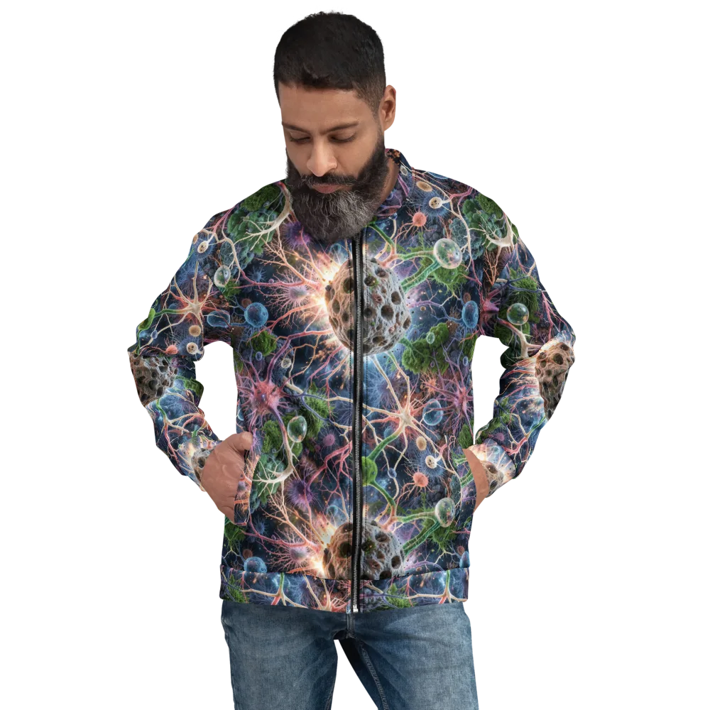 Cellular Cosmos on Bomber Jacket — Front
