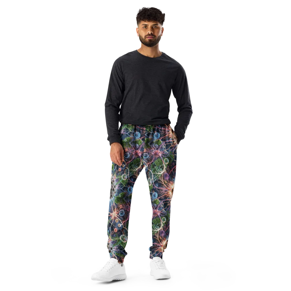 Cellular Cosmos on Men's Joggers — Front
