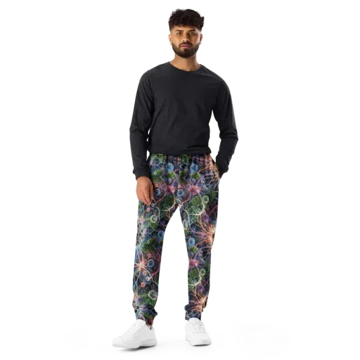 Cellular Cosmos on a Men's Joggers