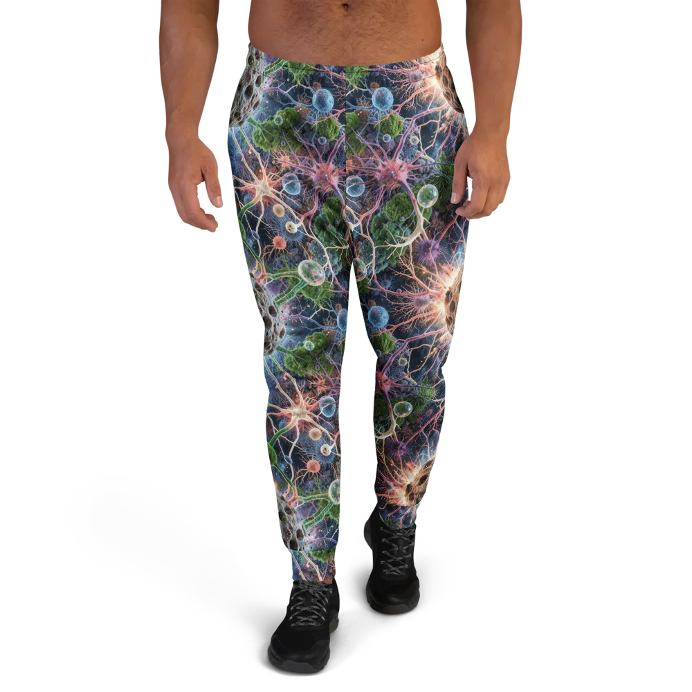 Cellular Cosmos on Men's Joggers — Front