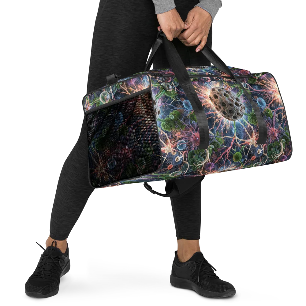 Cellular Cosmos on Duffle Bag — Right Front